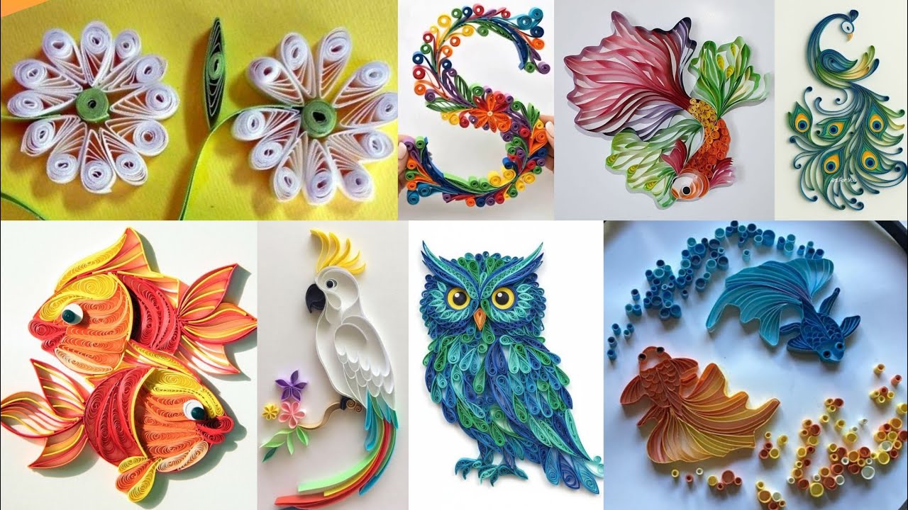 High Budget-Friendly Simple Paper quilling ideas | Quilling Birds | Quilling Alphabets | Paper Vibes