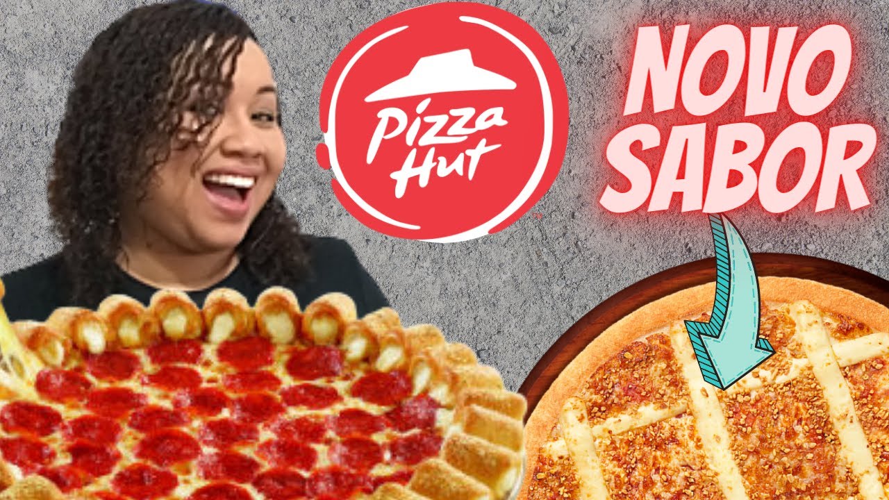 Pizza Hut - Provando a nova pizza de Alho, e Pepperoni com Cheesy Pop