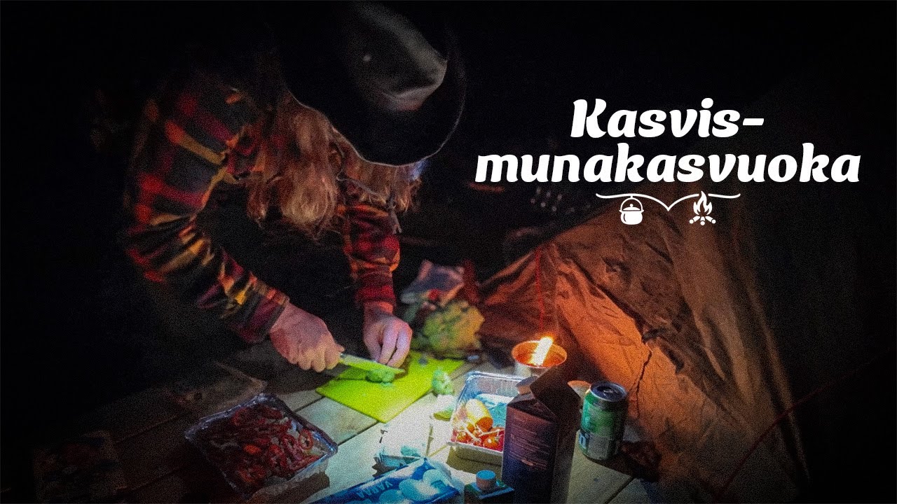 Leirikokkailua mets&auml;ss&auml; | Kasvis-munakasvuoka