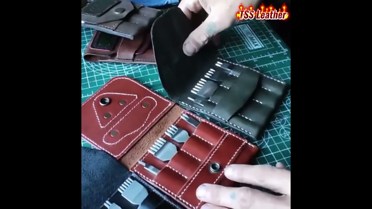 Чехол для пробойников / Handmade Leather Punch Holder 