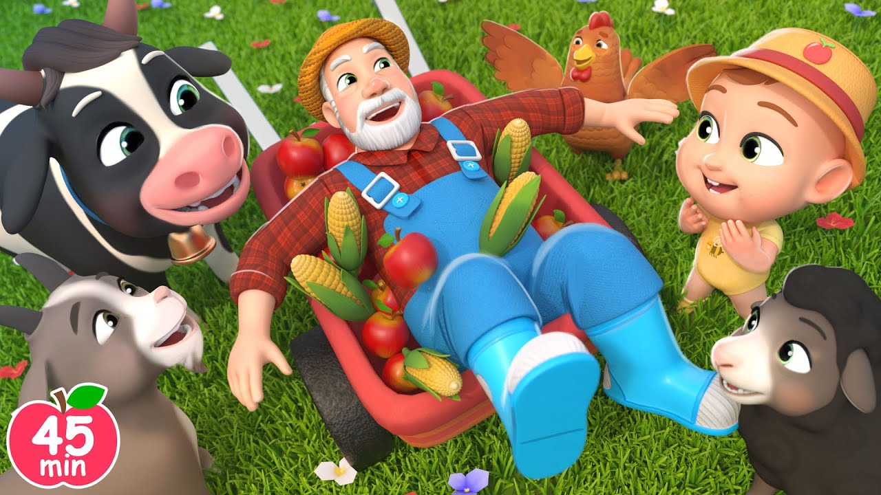 The Farmer In The Dell Song + MORE Lalafun Nursery Rhymes & Kids Songs