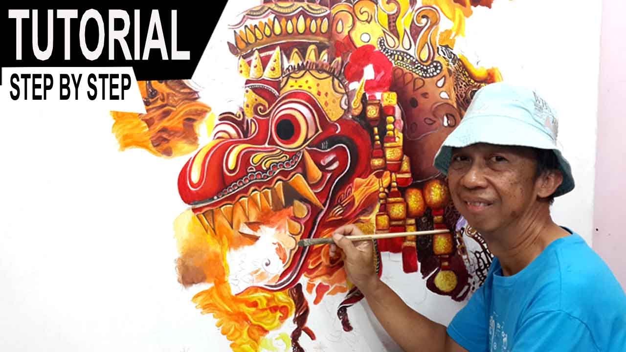 DRAGON BALI REALISTIC PAINTING