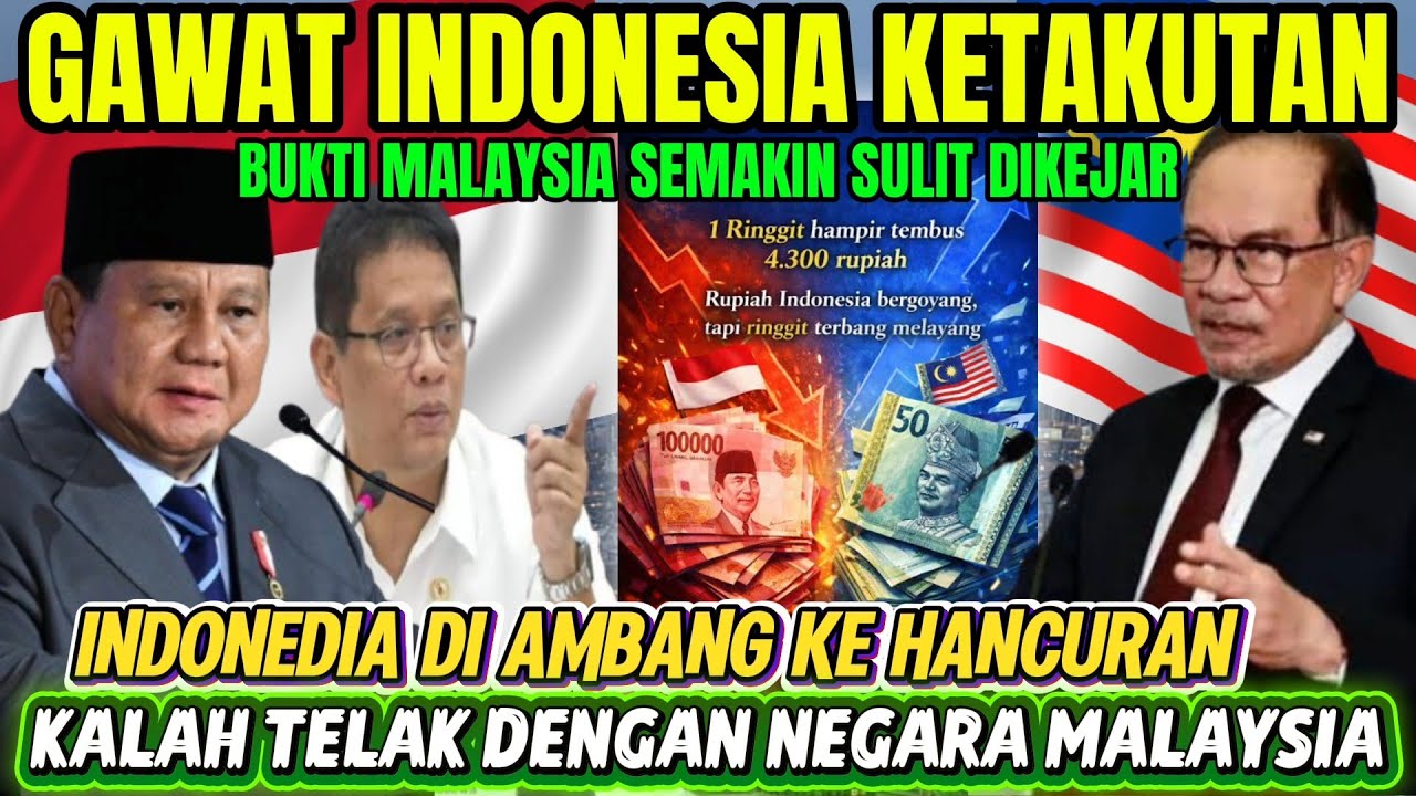 PARAH❗INDONESIA SEMAKIN BURUK DI DUNIA❗PRABOWO KHAWATIR INDONESIA TAK BISA KALAHKAN MALAYSIA DI2026❗