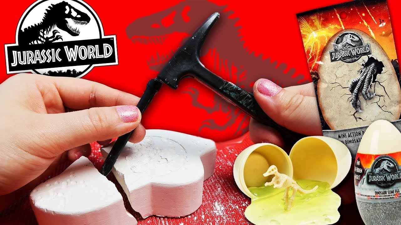KOŚCI DINOZAURA ☠️ JAJKO SLIME 🦖 JURASSIC WORLD SASZETKI FIGURKI Bajka