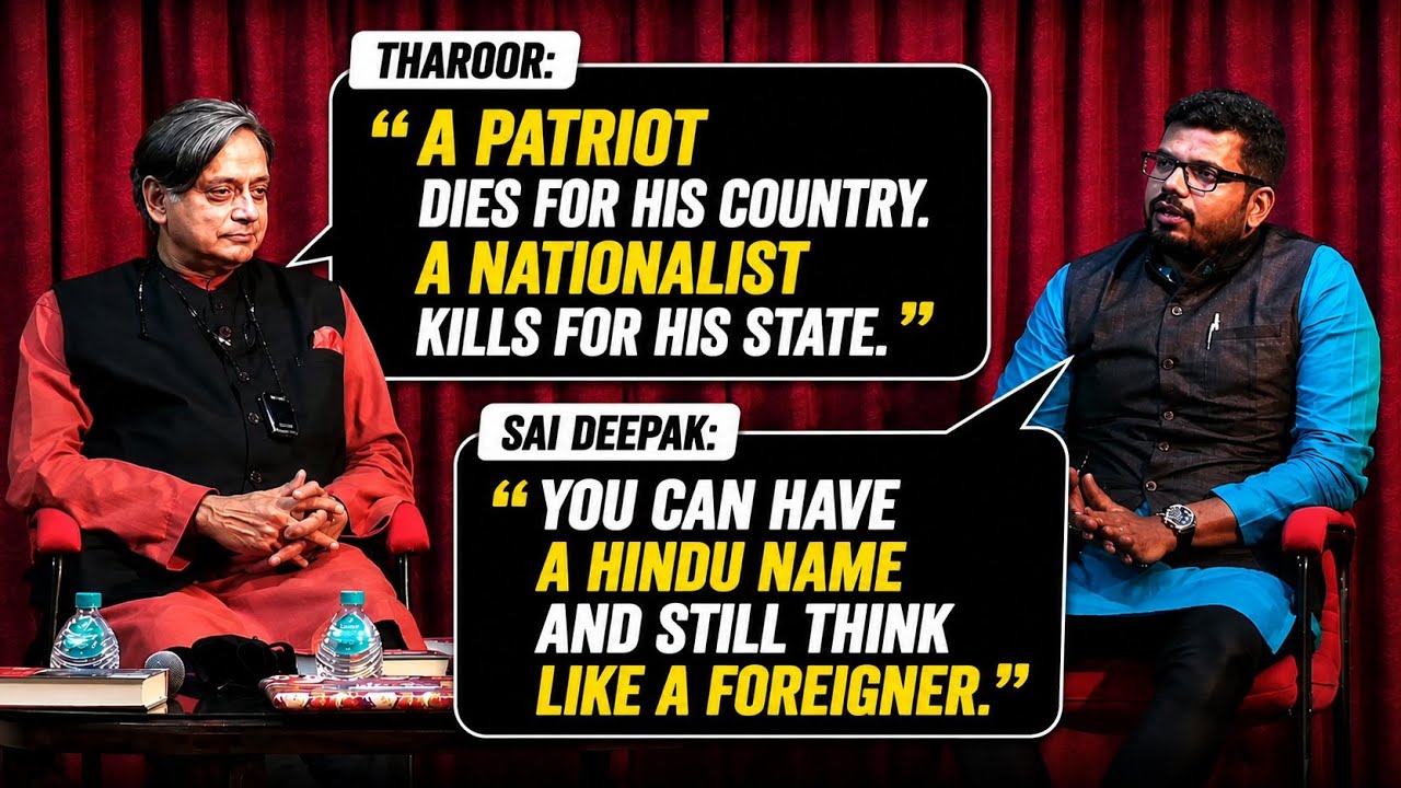 J Sai Deepak DESTROYS Shashi Tharoor on Constitution, Secularism, Savarkar & Hindutva | Full Debate