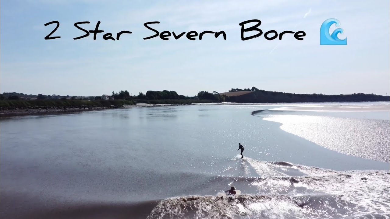 4K Drone 2 Star Severn Bore Garden Cliff 14.08.22 Gloucestershire