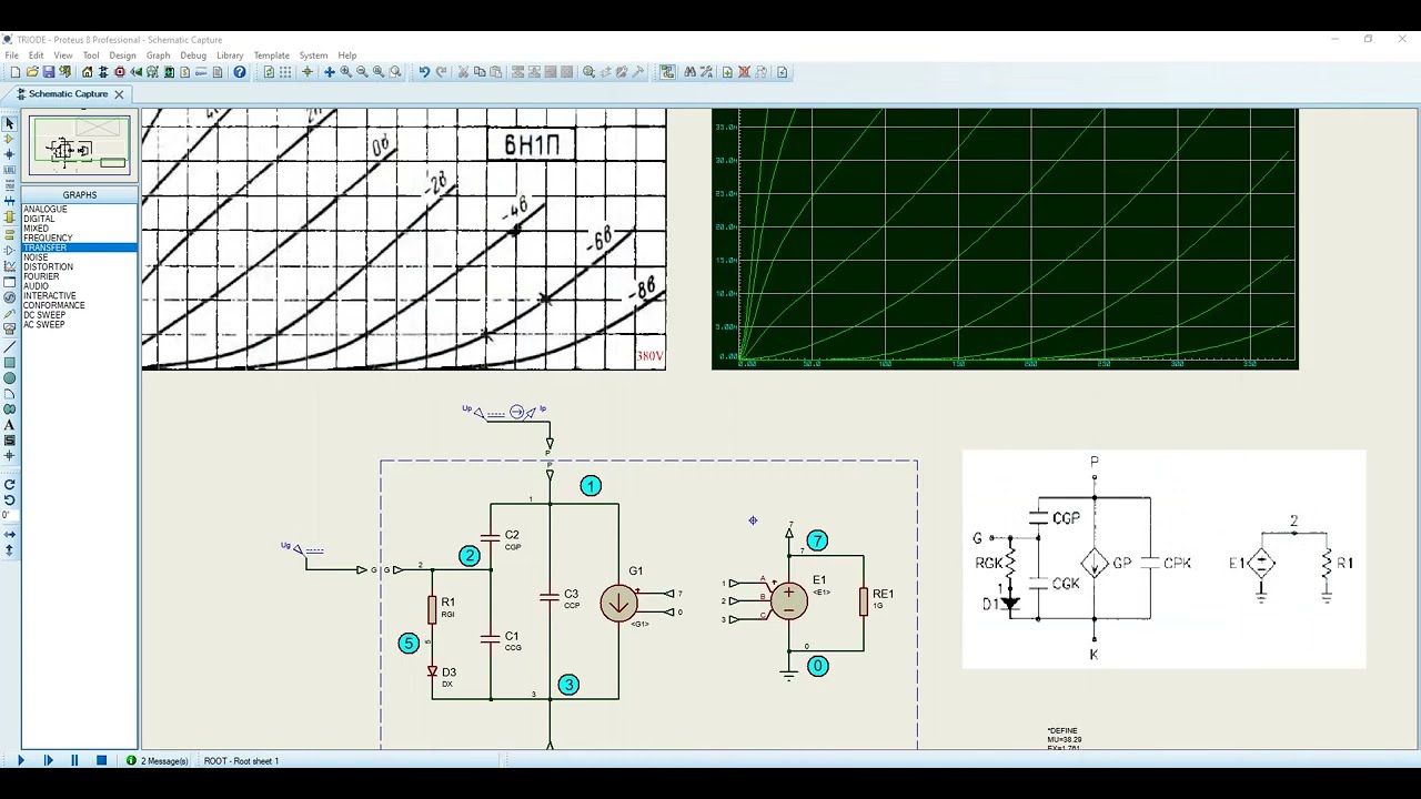 💥Создание и импорт Spice моделей триодов в PROTEUS⚡Creating and Importing Spice Triode Models
