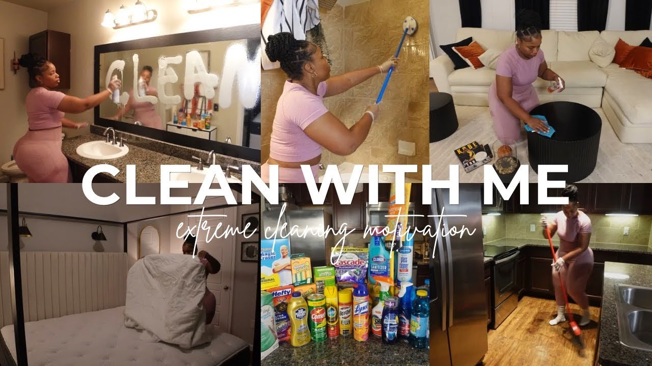 EXTREME WINTER DEEP CLEANING MOTIVATION | Whole House Clean With Me