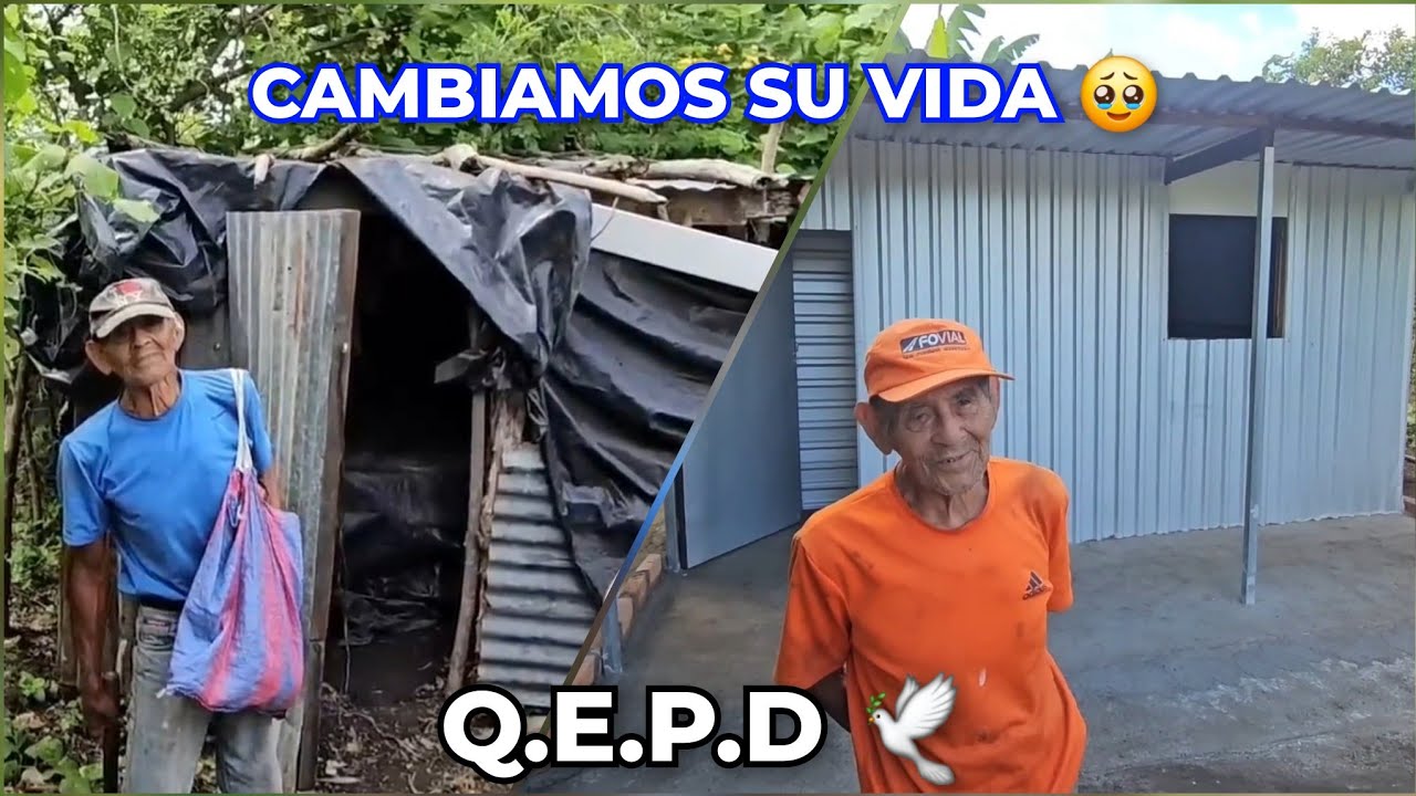 Antes y Después de Don Miguelito 🥹 A sus 86 años cambiamos su vida 🏡 Q.E.P.D 🕊