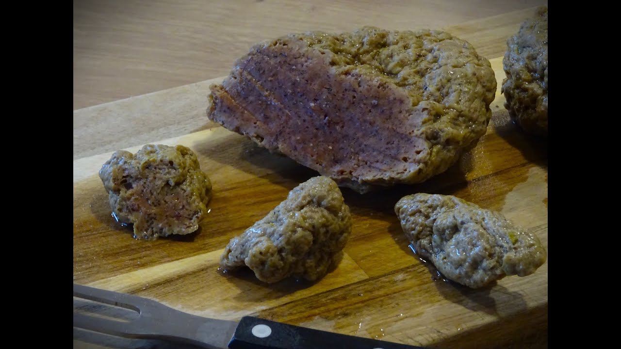 Seitan aus Seitanfix / Weizengluten / vegane Fleischalternative