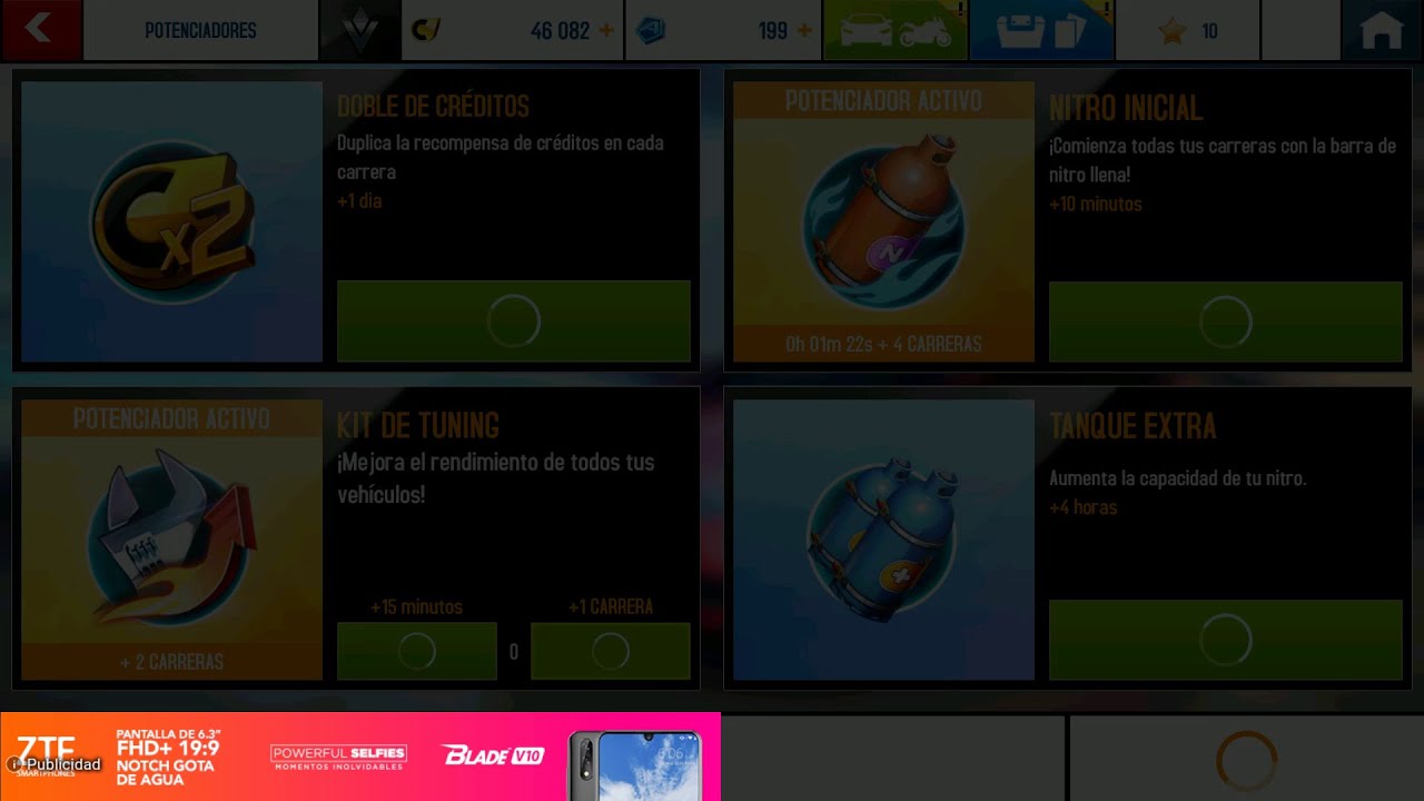 Asphalt 8 [Android] - Bug - Black Screen in Adds  - game freeze - 190525