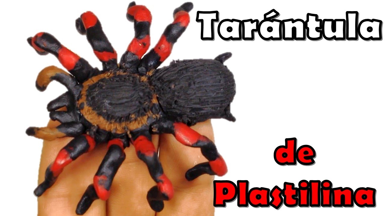 ✅ COMO HACER UNA ARAÑA TARANTULA DE PLASTILINA PASO A PASO ✅ MI MUNDO DE PLASTILINA - MY CLAY WORLD