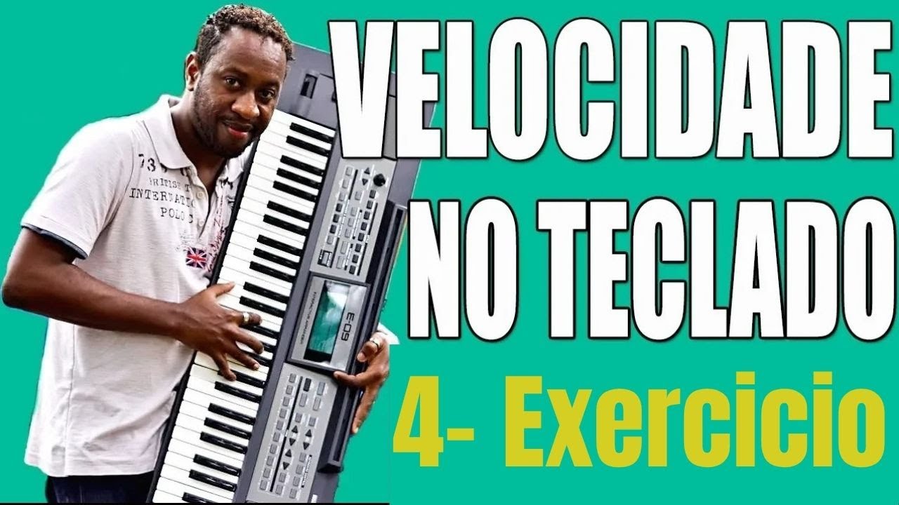 Exercícios de teclado para velocidade e agilidade dos dedos - Aula de teclado #4