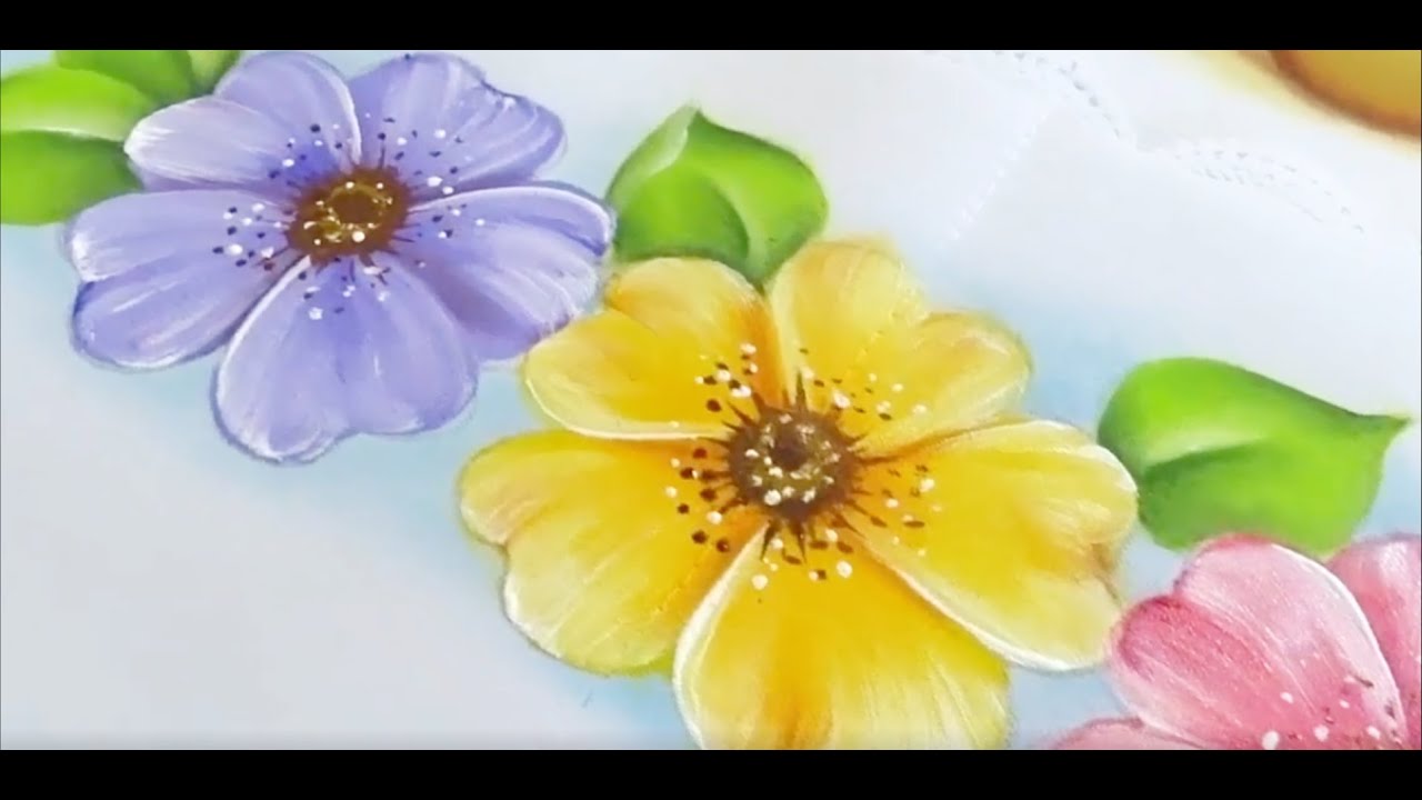 Como Pintar Flores / How to Paint Flowers