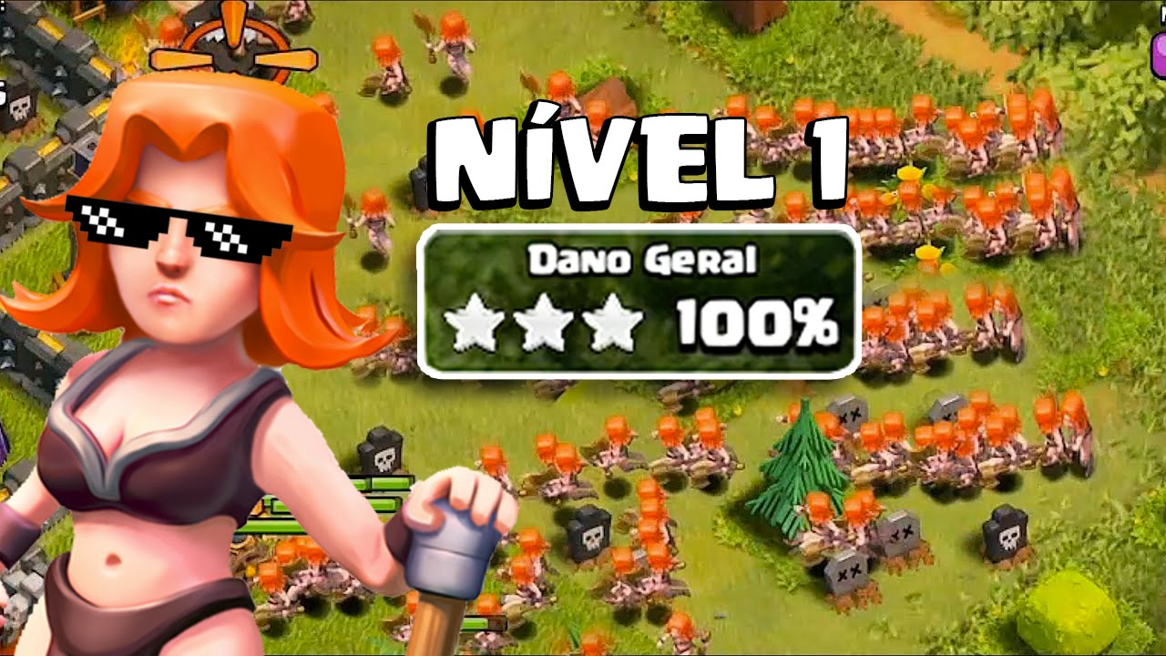 PODER DA VALQUÍRIA NÍVEL 1 - CLASH OF CLANS