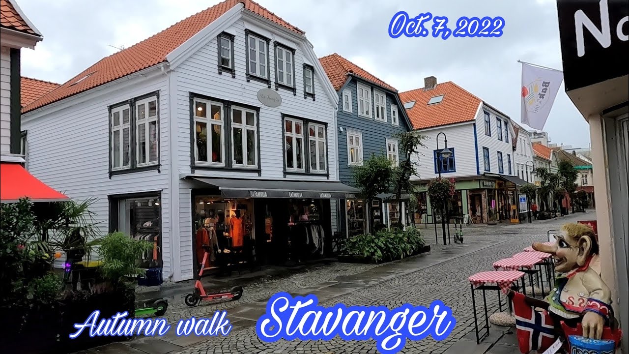 Stavanger, Norway: Virtual Walk in Autumn