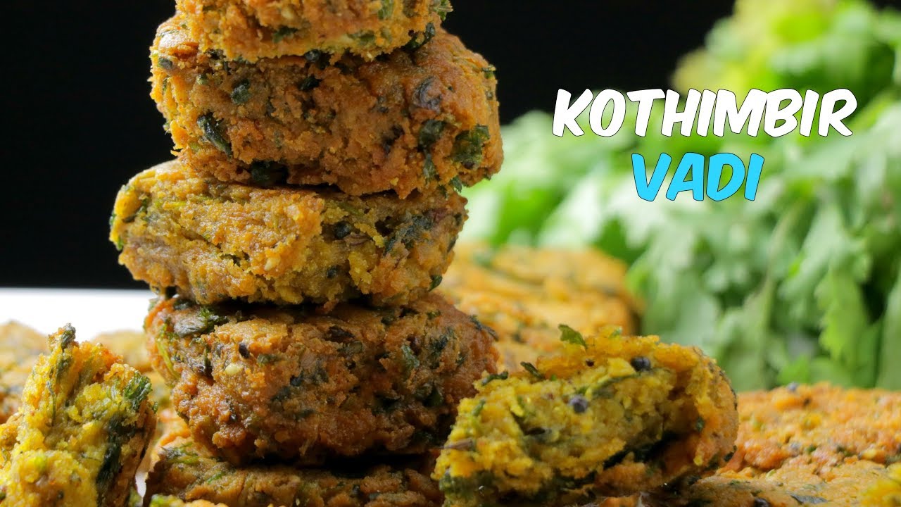 KOTHIMBIR VADI | Maharastra Best Snack | Crispy Coriander Fritters | By Chef Aadil Hussain