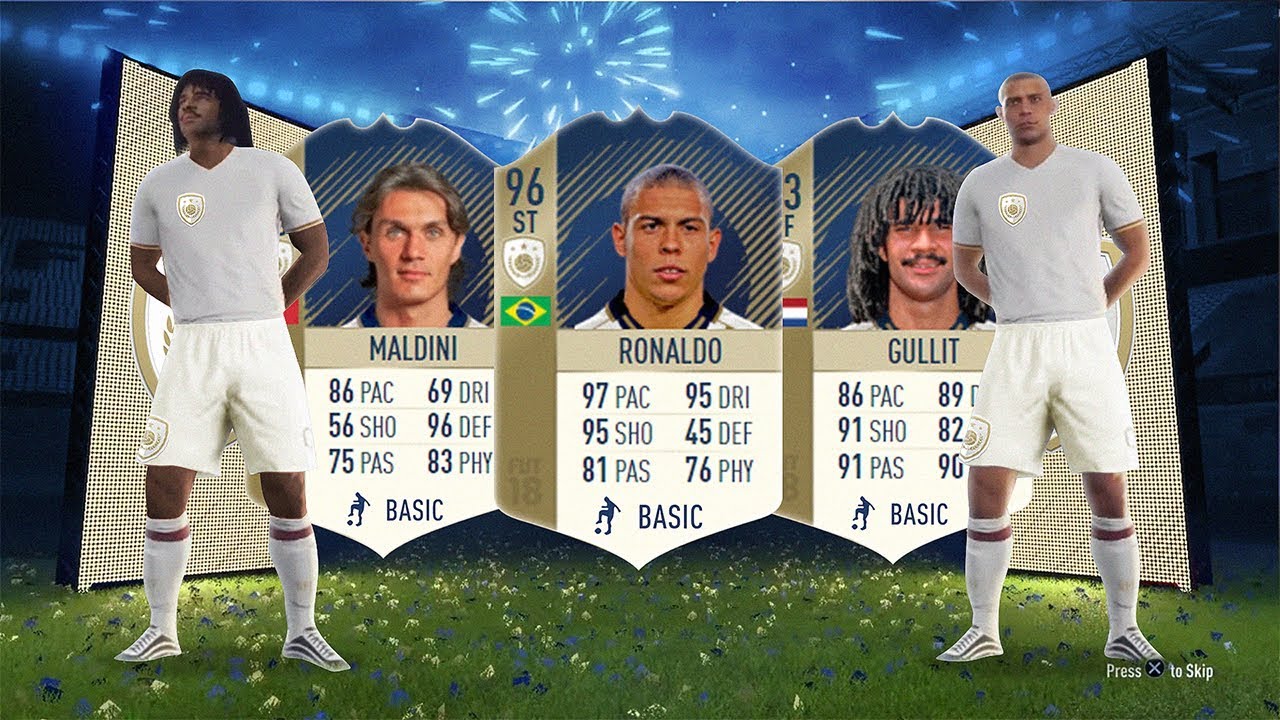 PRIME 96 RONALDO, PRIME 94 MALDINI, PRIME 93 GULLIT!!! - FIFA 18 Icon SBC's