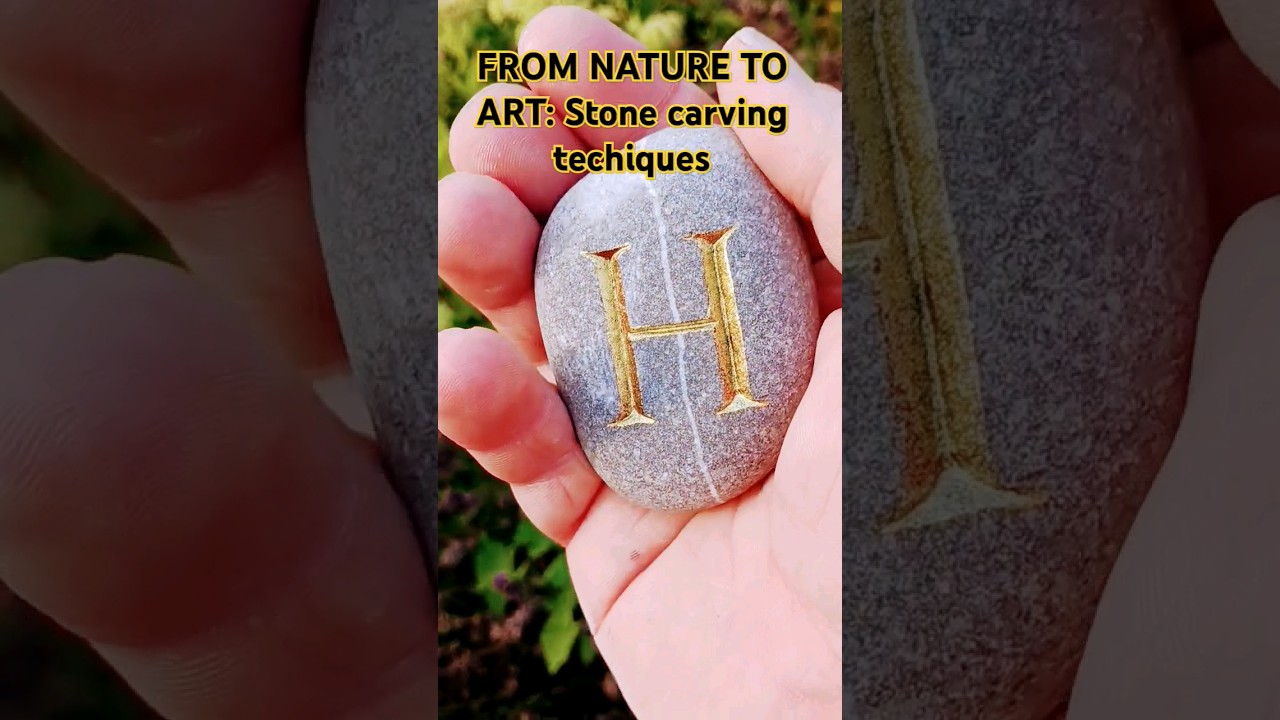 From nature to Art: DIY stone letter carving techniques  