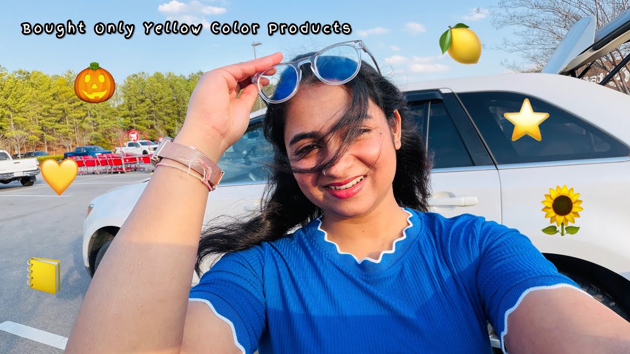 Everything I Buy Must Be Yellow 💛 : Shopping Challenge 🇺🇸