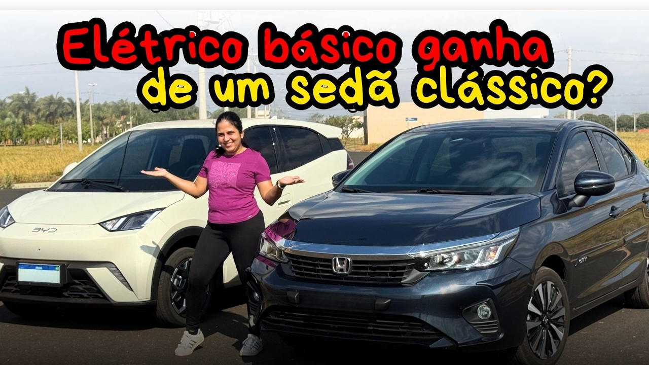 Comparativo real: BYD Dolphin Mini x Honda City 2026