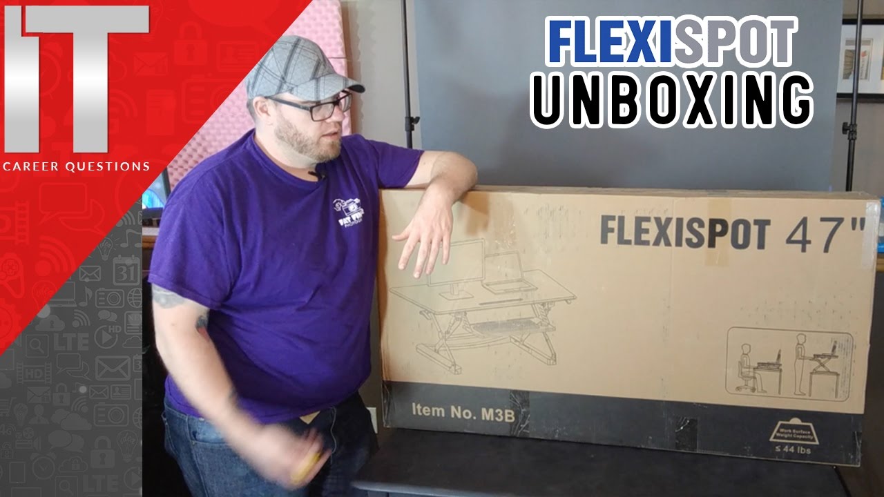 Unboxing FlexiSpot M3B Sit Stand Desk - 47