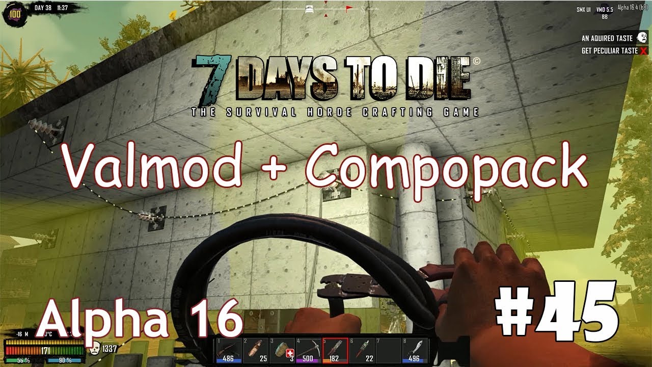 7 Days to Die (Alpha 16 + ValMod + Compopack) #45 - Периметральная электрозащита