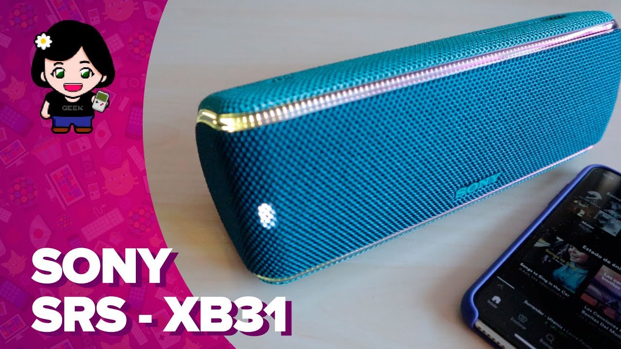 Sony SRS-XB31: ¡altavoz bluetooth con luces! | ChicaGeek