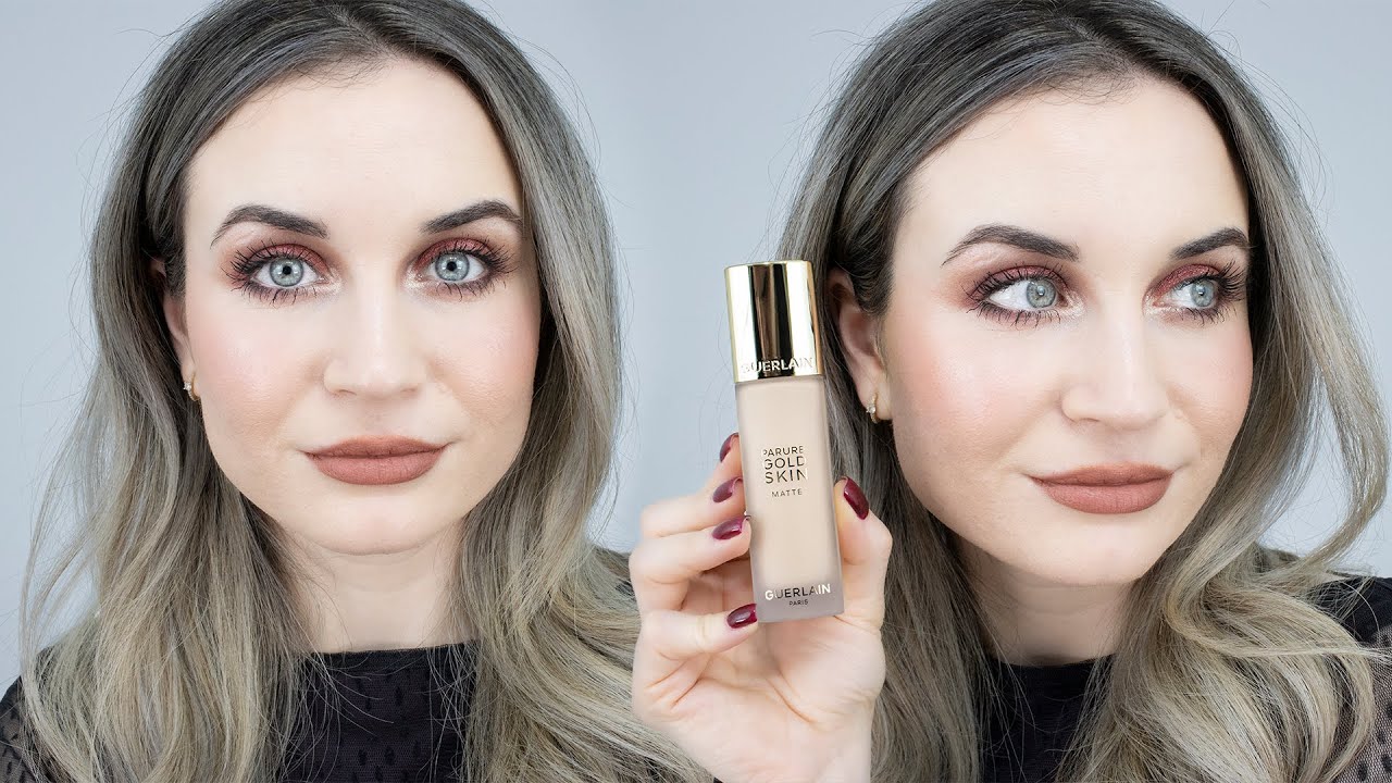 New GUERLAIN PARURE GOLD SKIN MATTE FOUNDATION - NO-TRANSFER 24H CARE&WEAR on My Acne Textured Skin