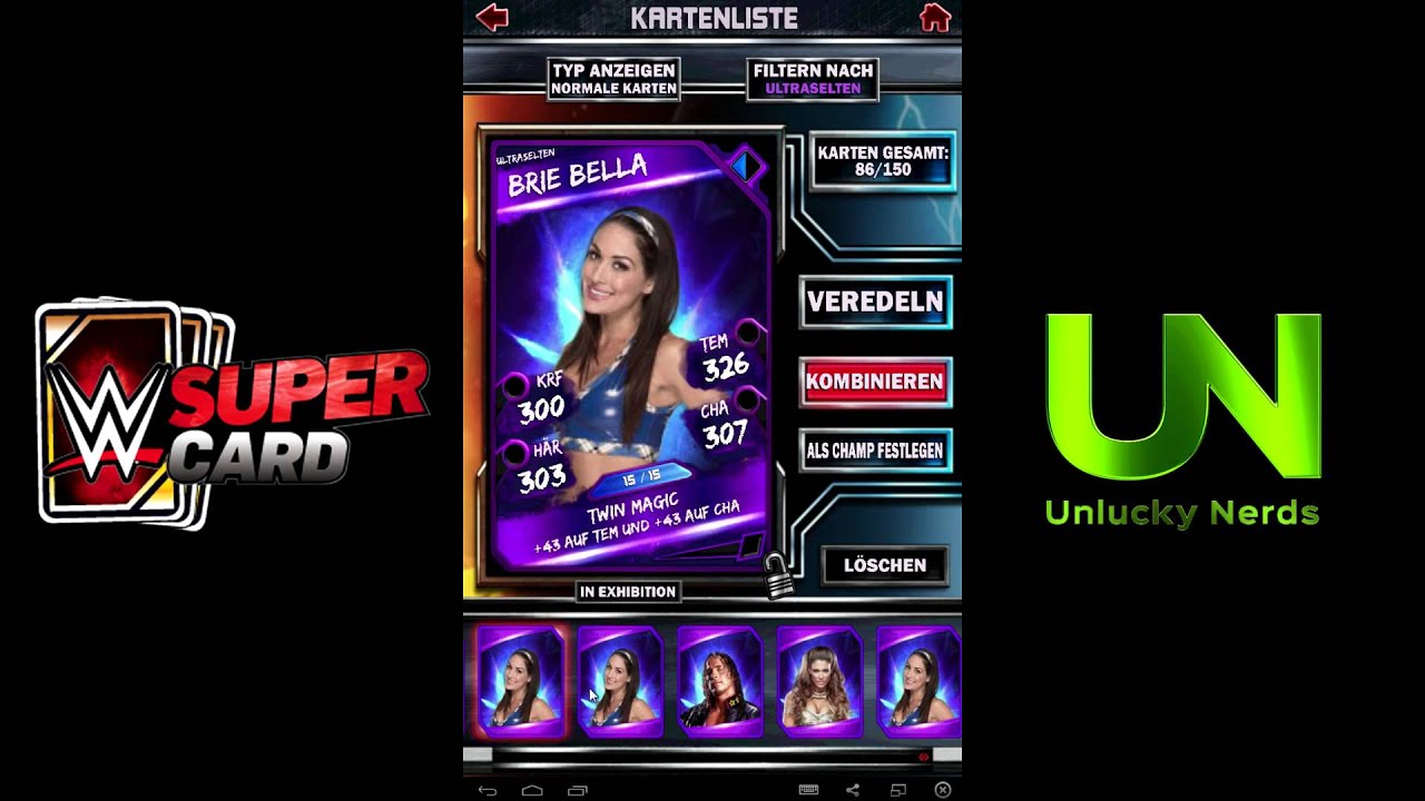 WWE SuperCard | Karten Kombinieren - Wie erstelle ich ein perfekten Profi ?