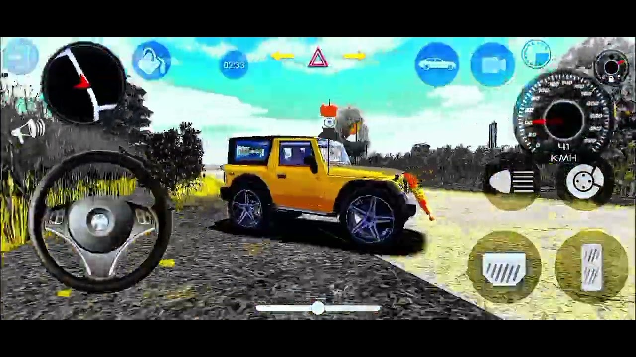 Modified Mahindra Thar😈Games:Indian Black Thar (Gadi Wala Games) Car Game Android Game