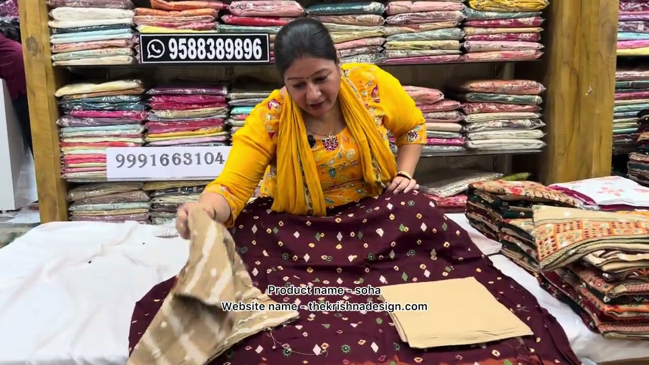 गुजराती बंधेज सूट पक्के कलर Wholesale rate 💥😯