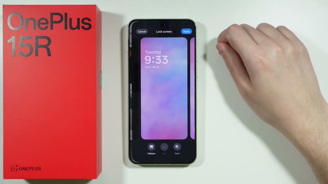 OnePlus 15R: Как изменить обои
