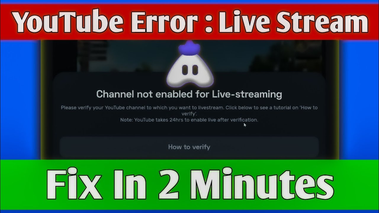 Turnip Channel Not Enable For Live Streaming || Turnip Youtube Error User Is Not Enable To Stream