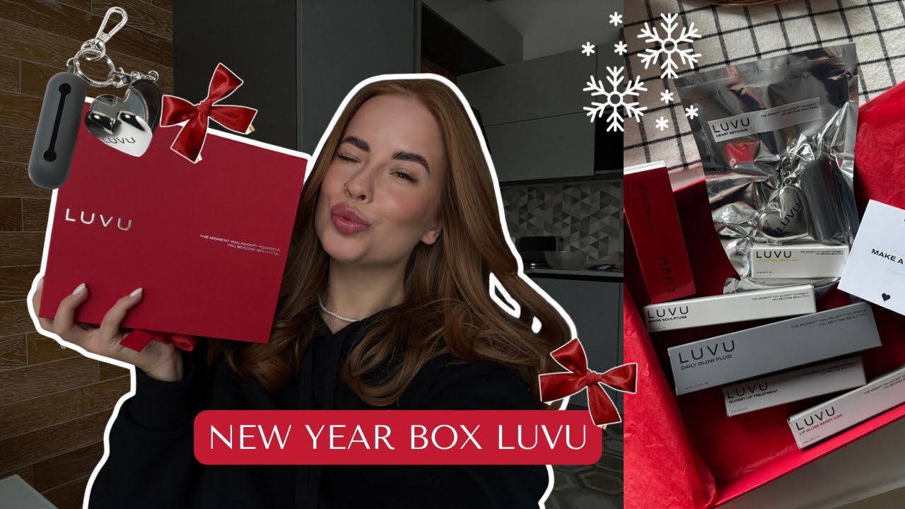 НОВОГОДНИЙ БОКС ОТ БРЕНДА LUVU ♥️🎄 Вся правда про брелок с бальзамом, удобно ли это ?