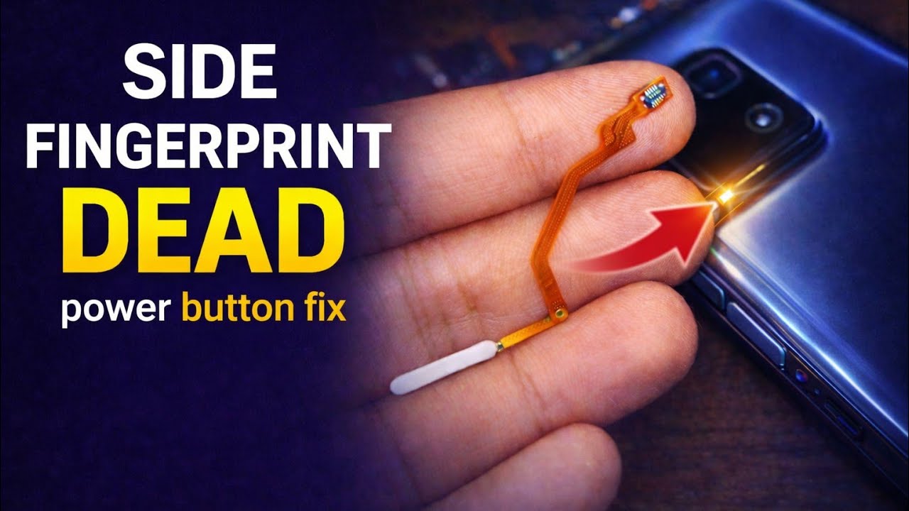 Side Fingerprint Sensor Not Working? 🔥 Replace Power Button Fingerprint | Xiaomi Redmi POCO