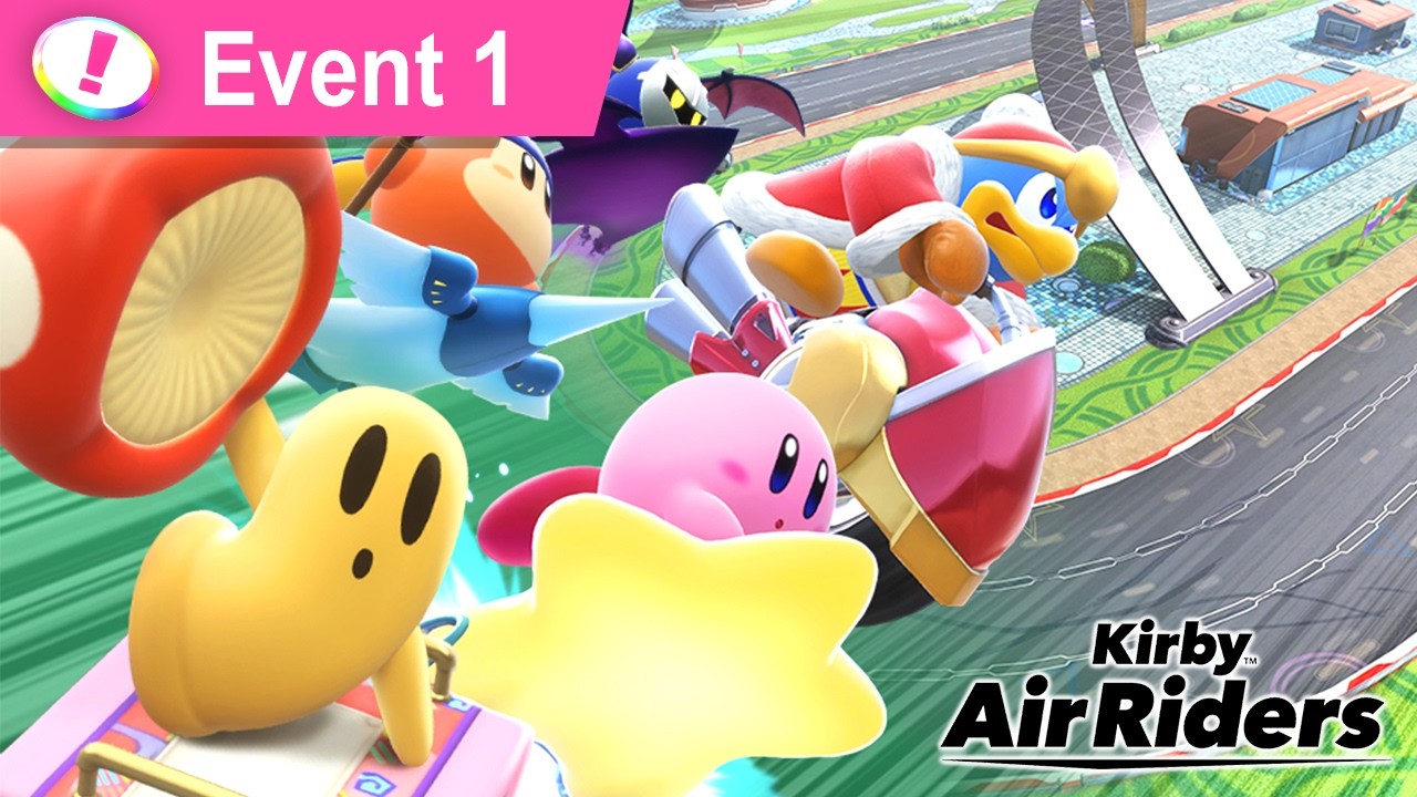 Kirby Air Riders - Event 1: Everyone, to the Stadium! (Gameplay + ALL Rewards)