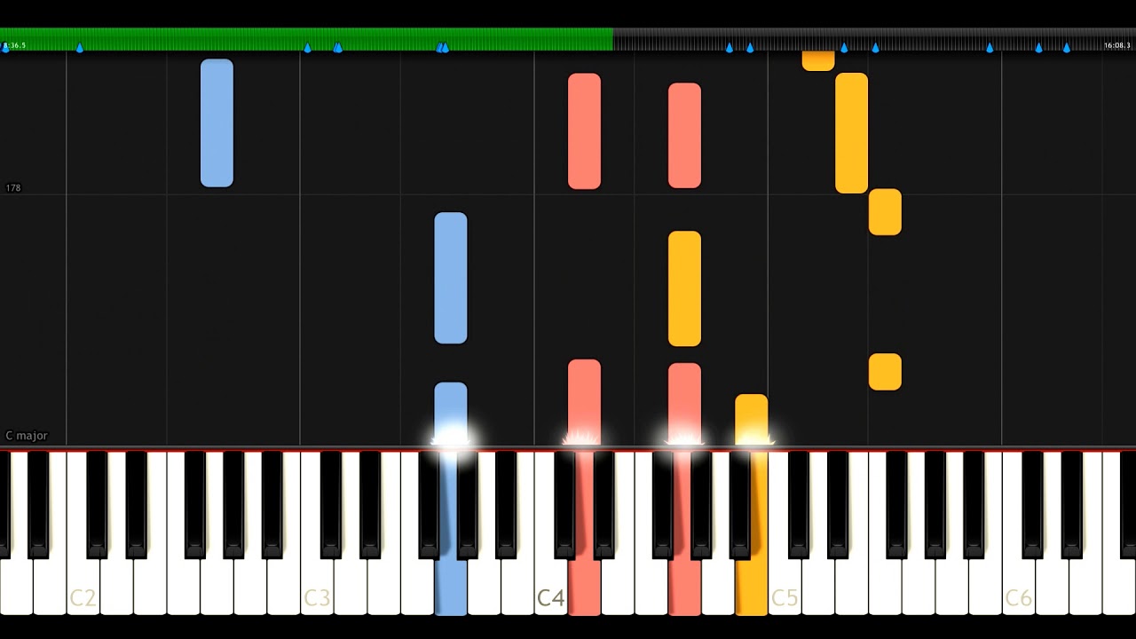 Toccata Adagio and Fugue in C major - BWV 564 - J.S. Bach - Synthesia HD 60 fps