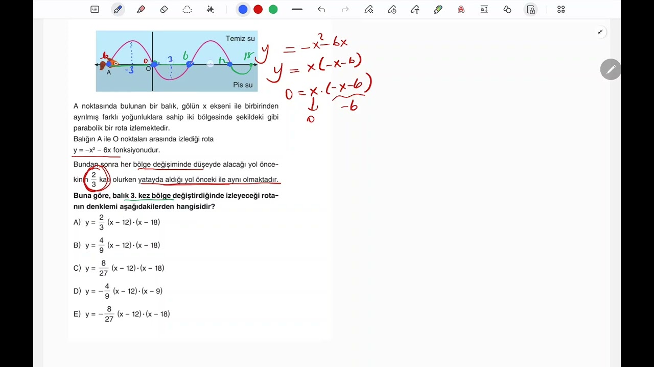 Yks 2026 aday parabol sorusu #yks #maths #ykstavsiye #matematik 