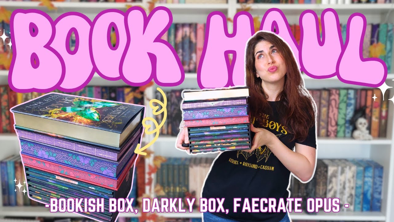Book Haul😈⚔️ Bookish Box Powerless, Darkly Box, Creatures of Chaos Deluxe Ed., Faecrate Opus!