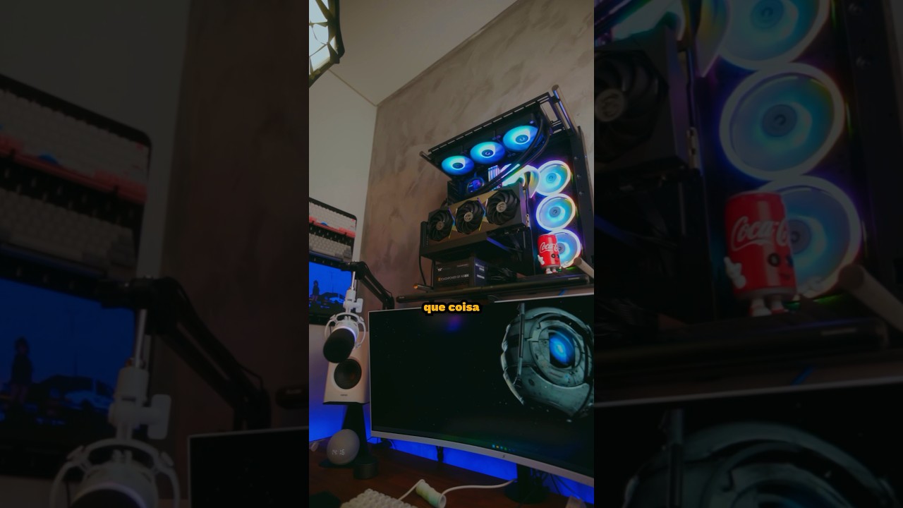 MONTEI O MEU PC NA PAREDE 😱