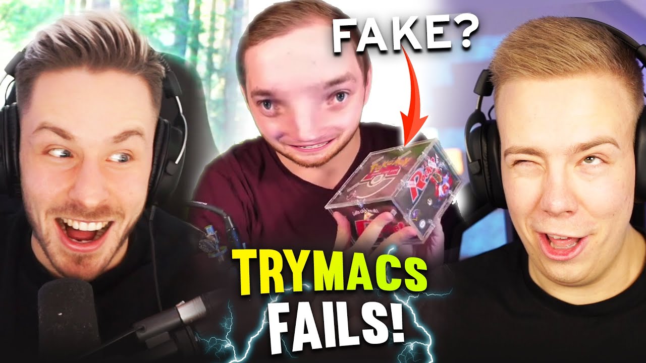 Trymacs Fails die alle Pokémon unboxen - Nicht Lachen Challenge