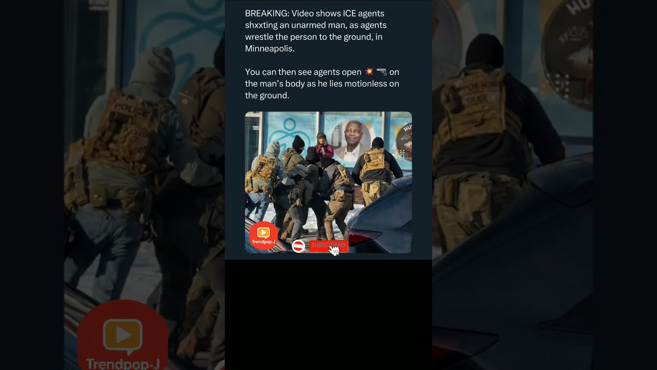 BREAKING: 🔥Disturbing Video Shows ICE Agents Shooting Unarmed Man