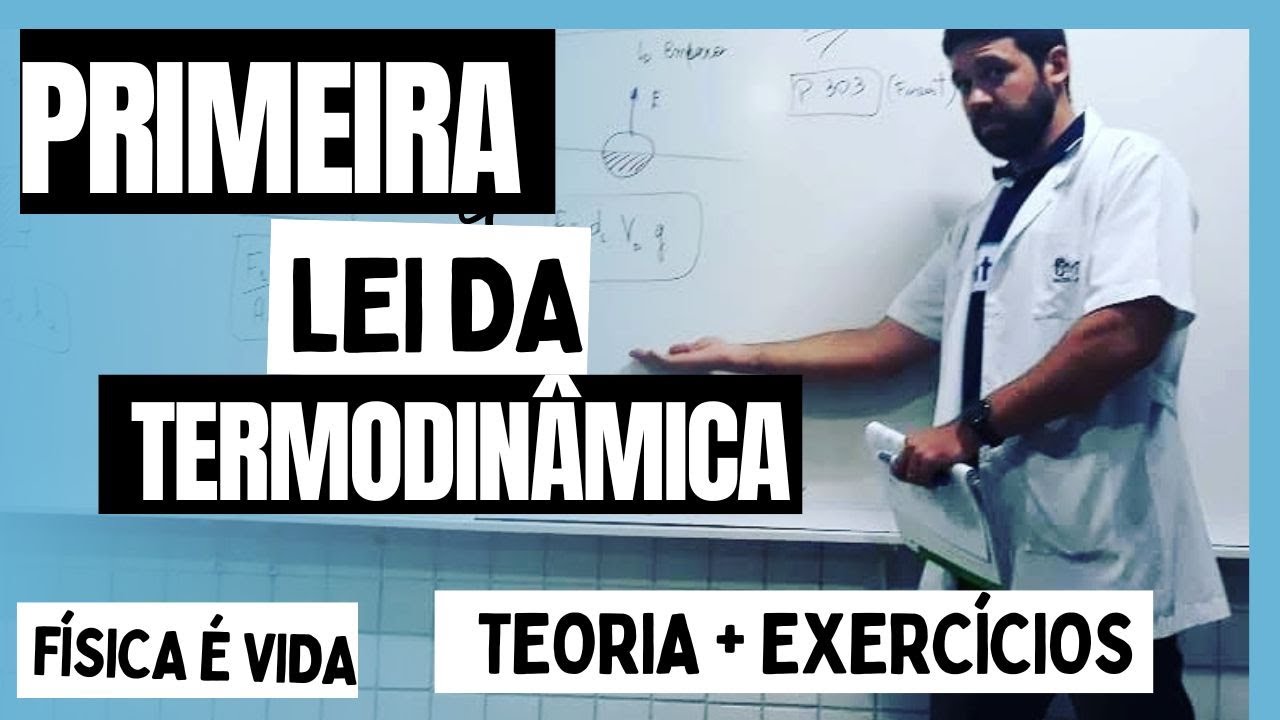 PRIMEIRA LEI DA TERMODINÂMICA ♨ COM EXERCÍCIOS📚  NO FINAL - TRABALHO DE UM GÁS - ENERGIA INTERNA