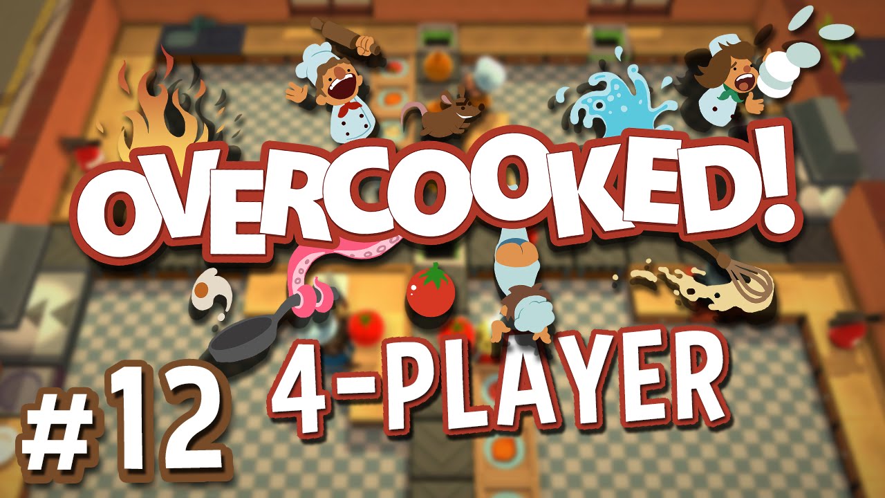 Overcooked - #12 - Unending Conveyor Belts (4 Player Overcooked Co-op Gameplay)