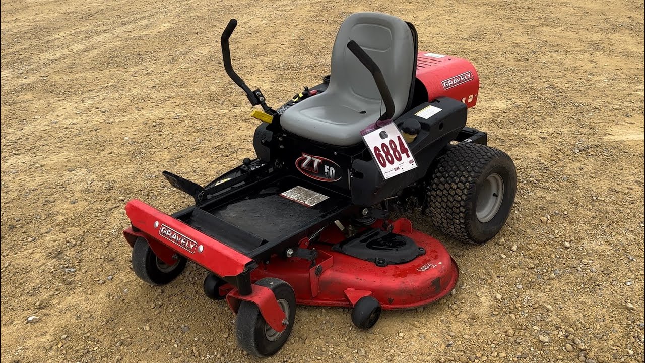 6884 - Gravely ZT50 Zero Turn Riding Lawn Mower