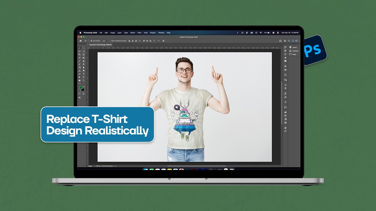 Replace T-Shirt Design Realistically | Photoshop Guide