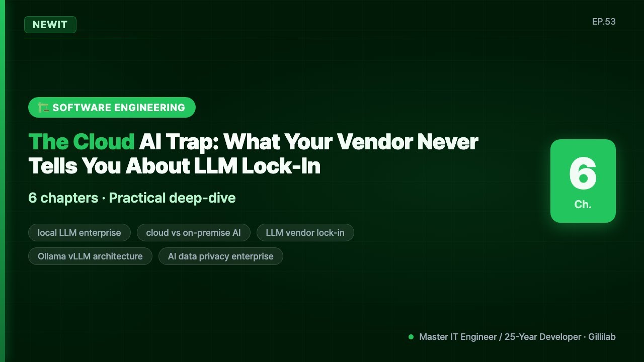 The Cloud AI Trap: What Your Vendor Never Tells You About LLM Lock-In | #NEWIT