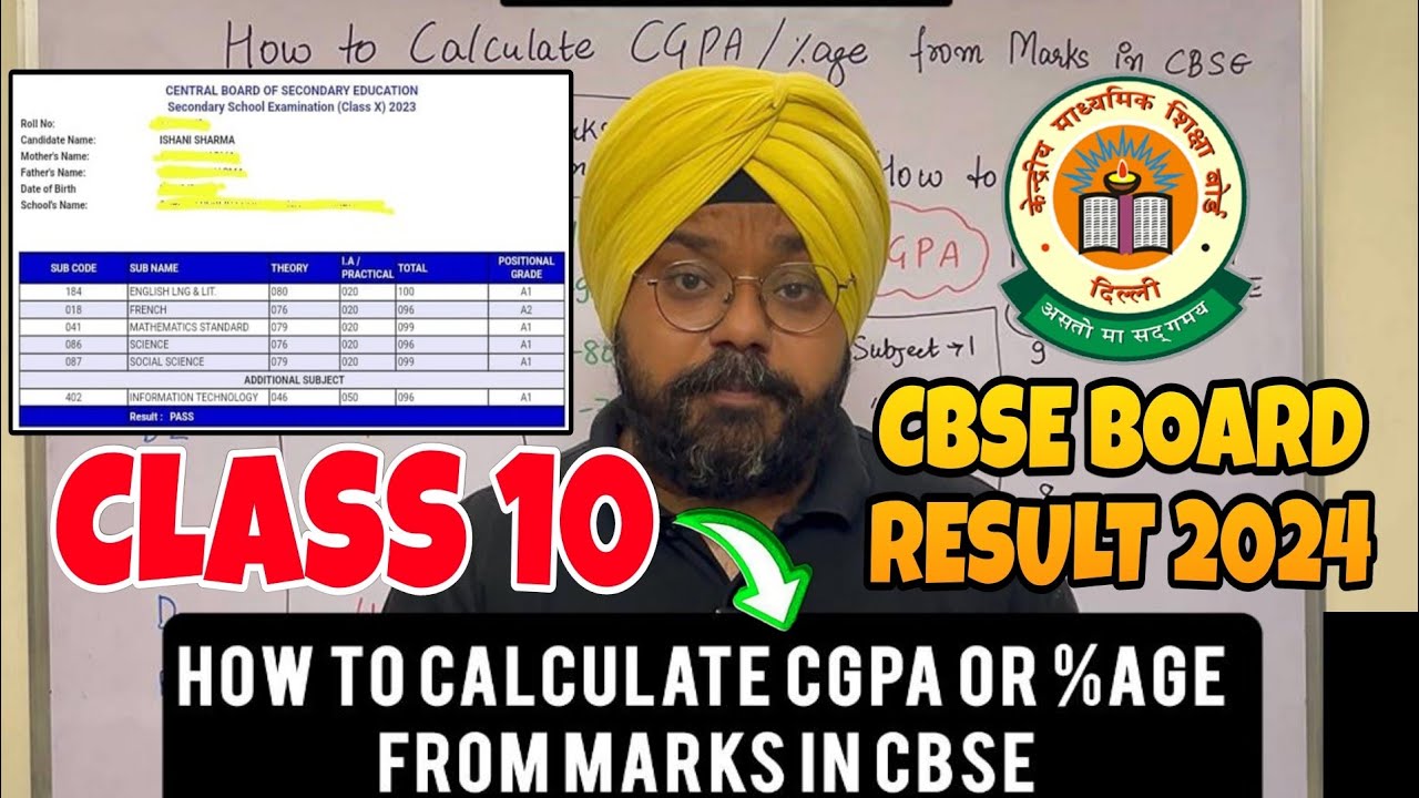 CBSE Board Result New Update - How to Calculate CGPA & Percentage From Marks | CBSE Result 2024 🔥