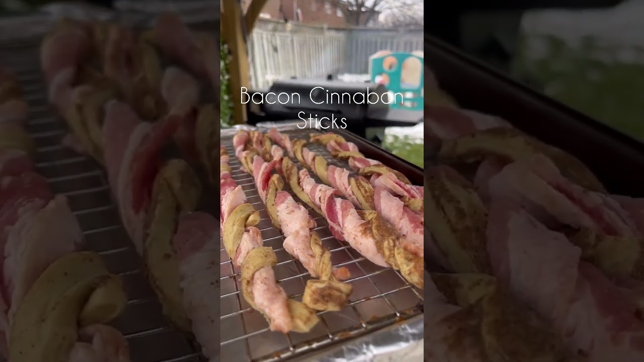 Twisted for these BACON CINNABON TWISTS on my @PitBossGrills #FunFood #GameDayFood #Appetizers